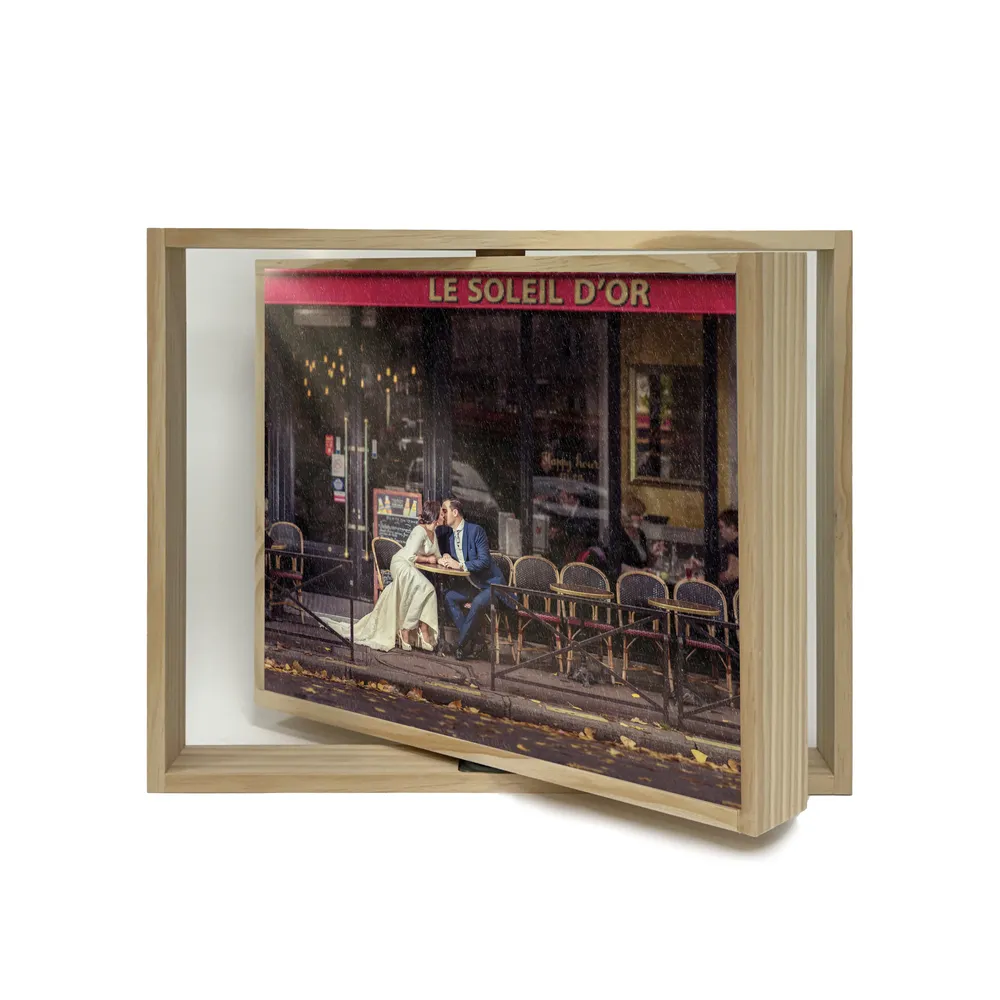 Pack Madera Noria (Foto+Material+Chapa Rectangular) Boda